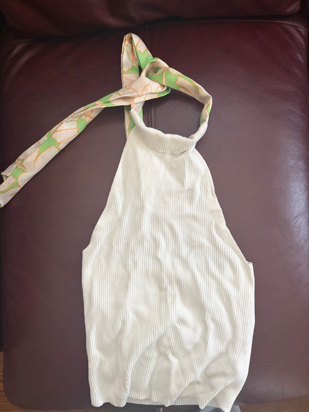 White Halter Neck Women's Top - Picture 5 of 5